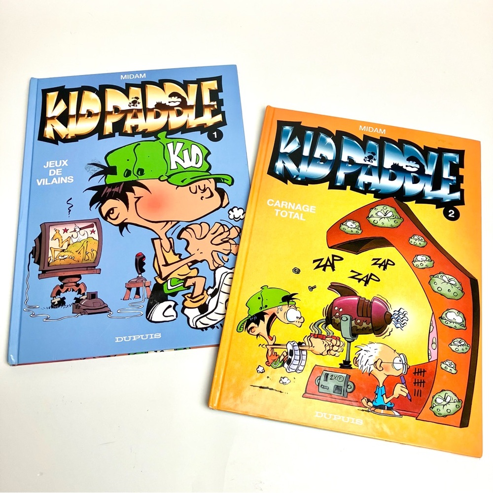 Vintage Kid Paddle 1996 Set #1-2 Bandes-Dessinées Enfants 90s French Comic Book